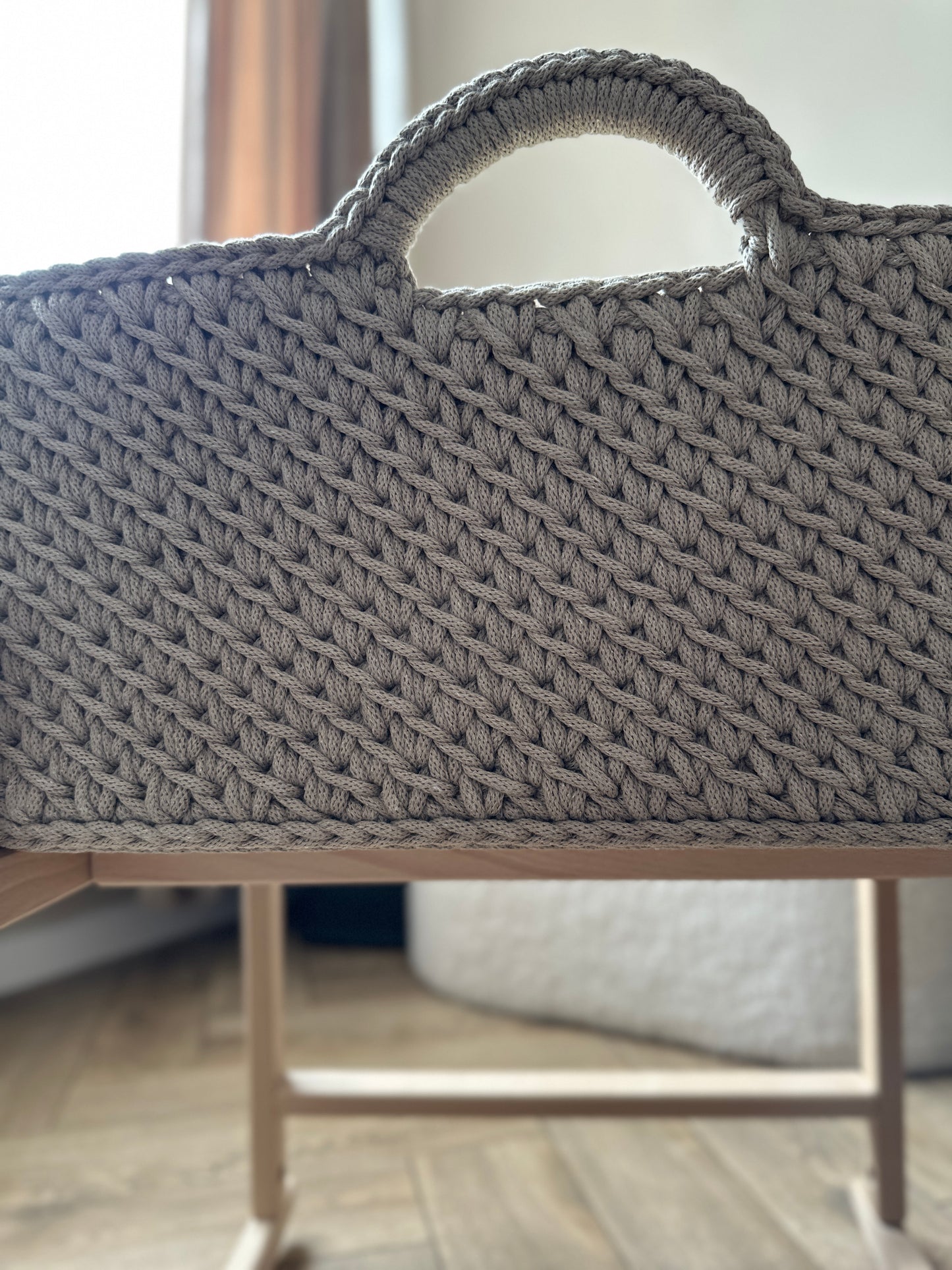 Kosz Mojżesza dla niemowlaka handmade z bawełny | HiHela