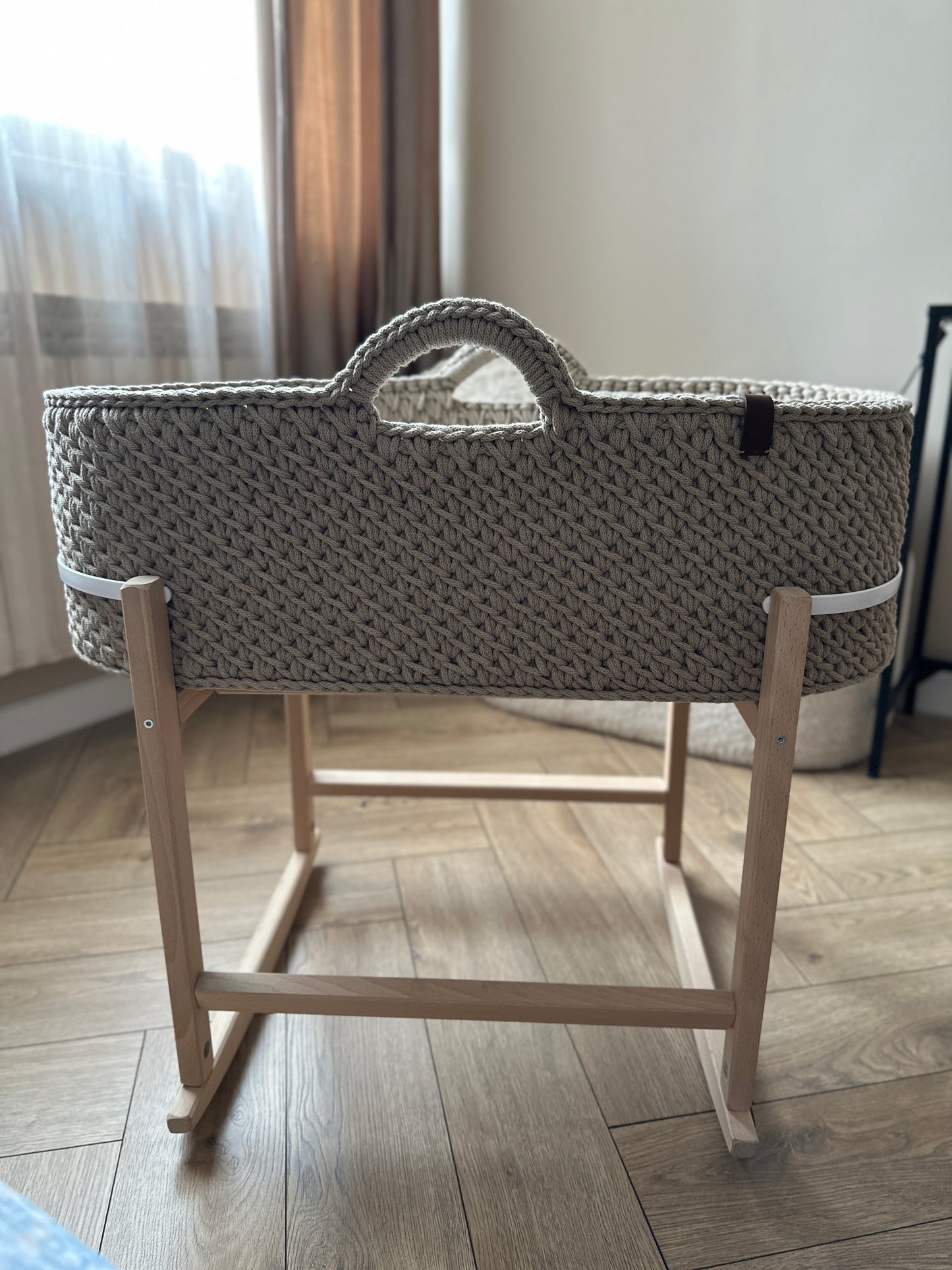 Kosz Mojżesza dla niemowlaka handmade z bawełny | HiHela