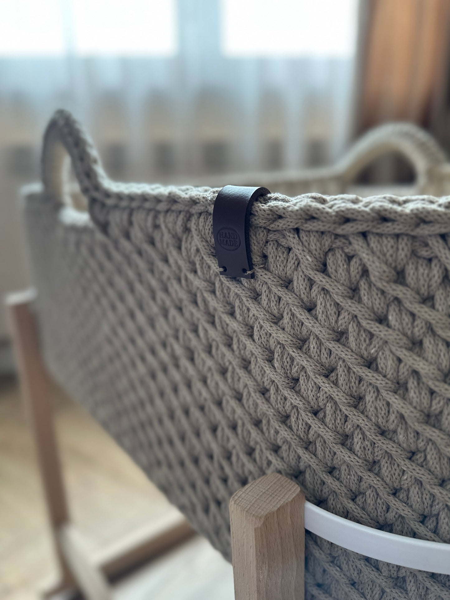 Kosz Mojżesza dla niemowlaka handmade z bawełny | HiHela